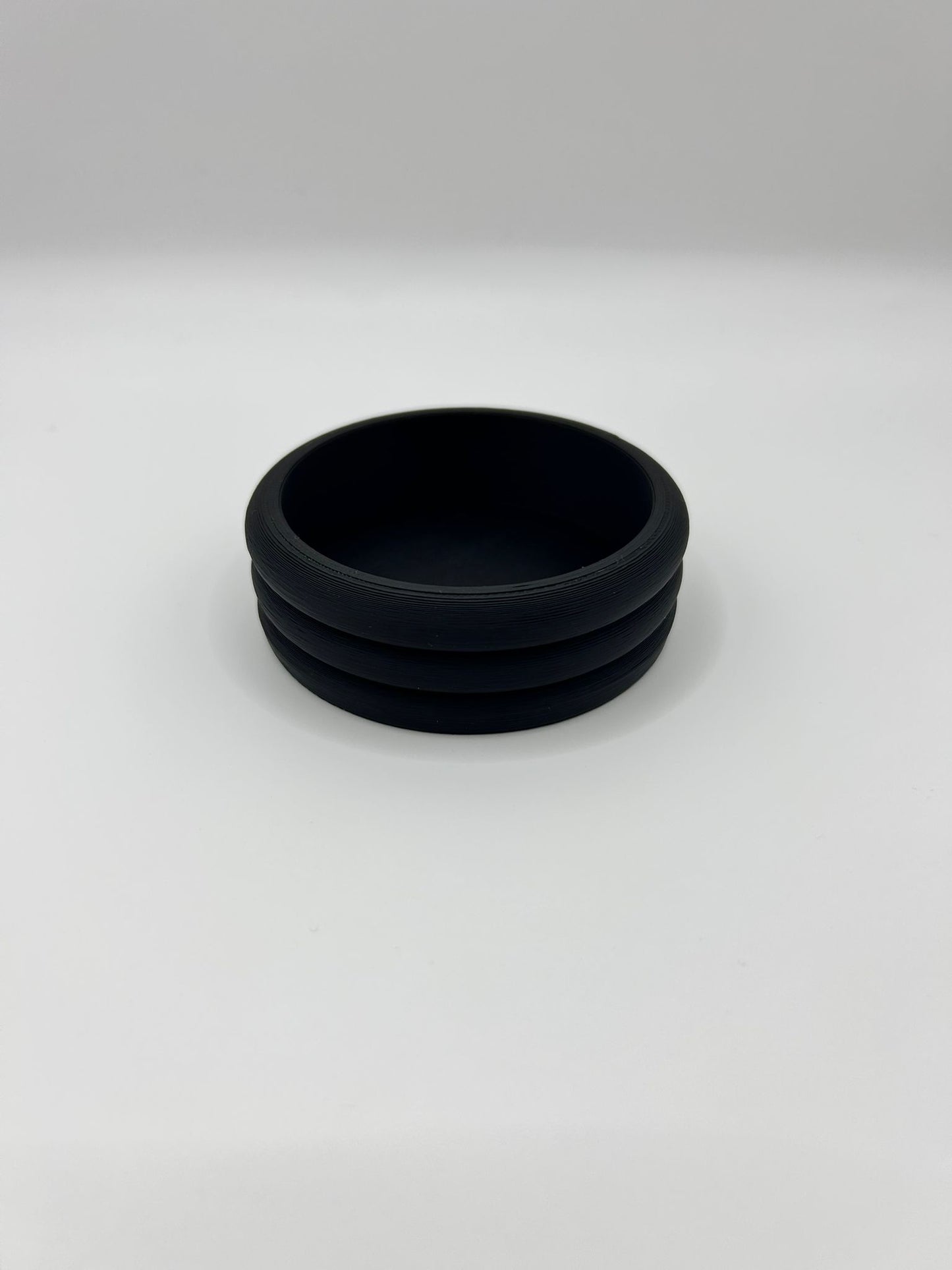 Small Horizontal Ribbed Pot - Compact Modern Organizer | Precision Print Co