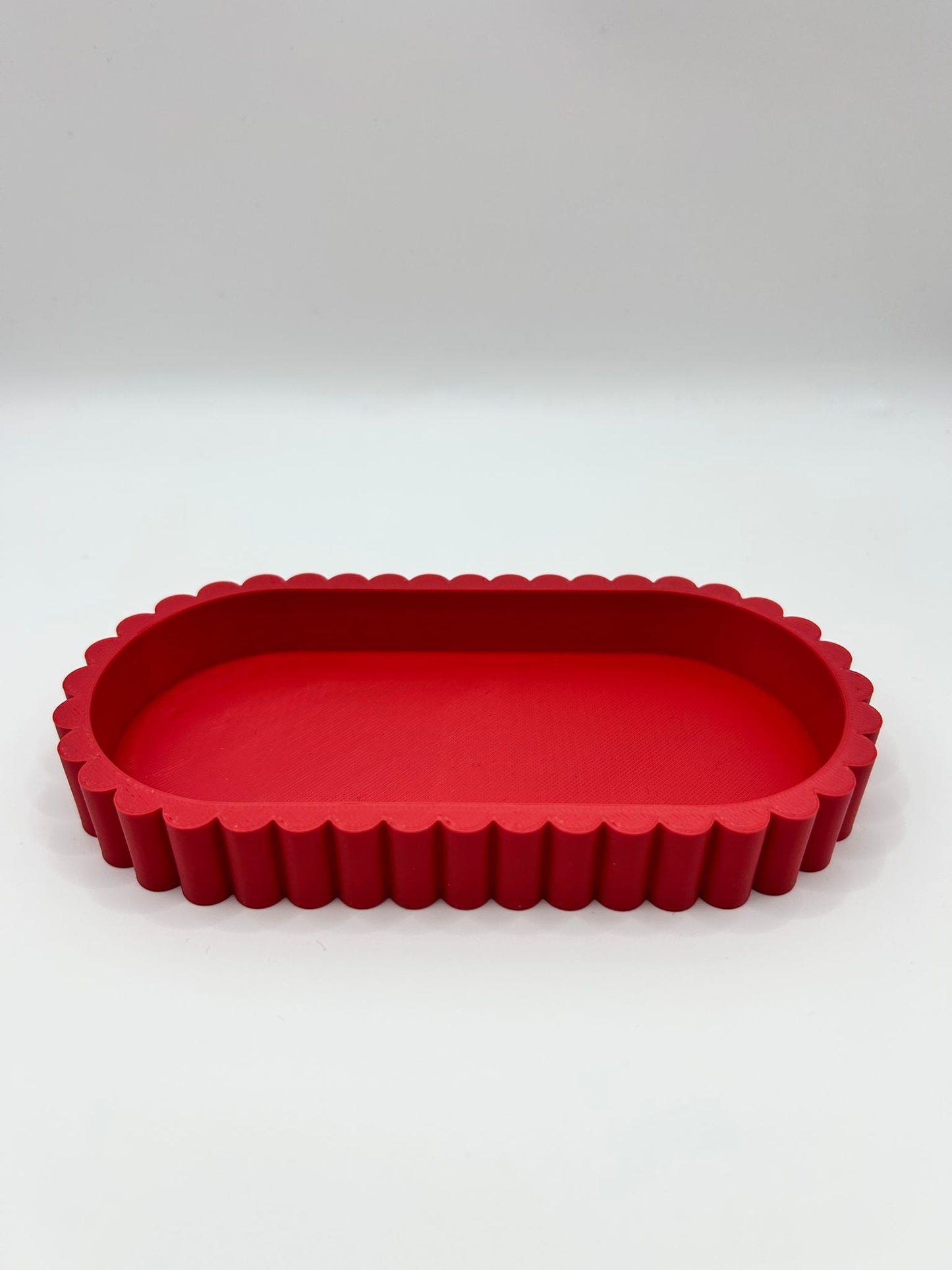 Vertical Ribbed Key Tray - Modern 3D Printed Home Organizer | Precision Print Co
