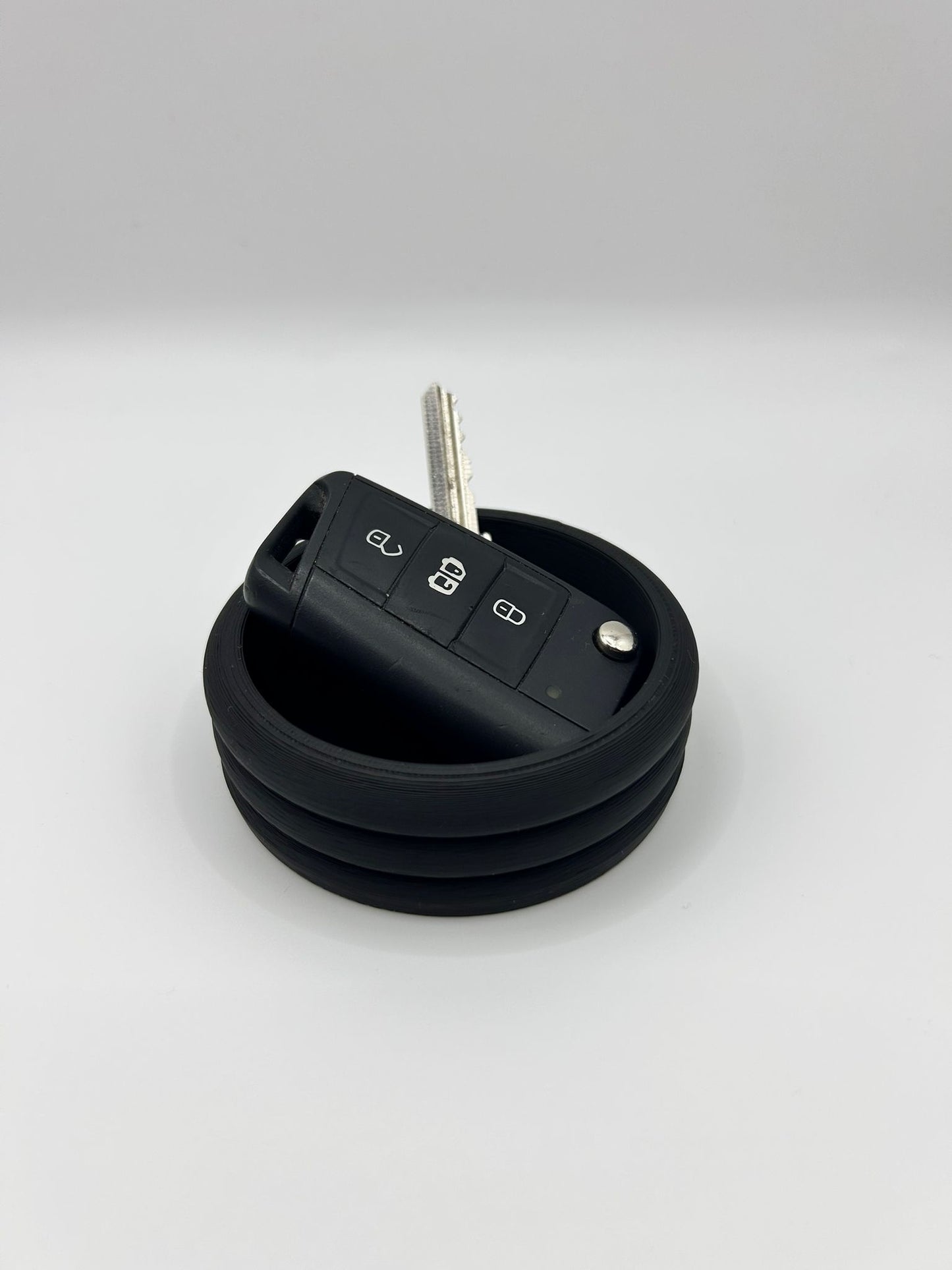 Small Horizontal Ribbed Pot - Compact Modern Organizer | Precision Print Co