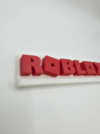 Roblox Logo Stand | 3D Printed Gaming Desk Display | Kids Room Decor