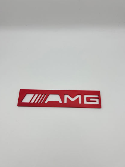 AMG Carpet Stencil 150mm x 30mm - Professional Mercedes Car Detailing Template | Precision Print Co