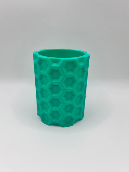 Hex Pen Pot - Modern Geometric Desk Organizer | Precision Print Co
