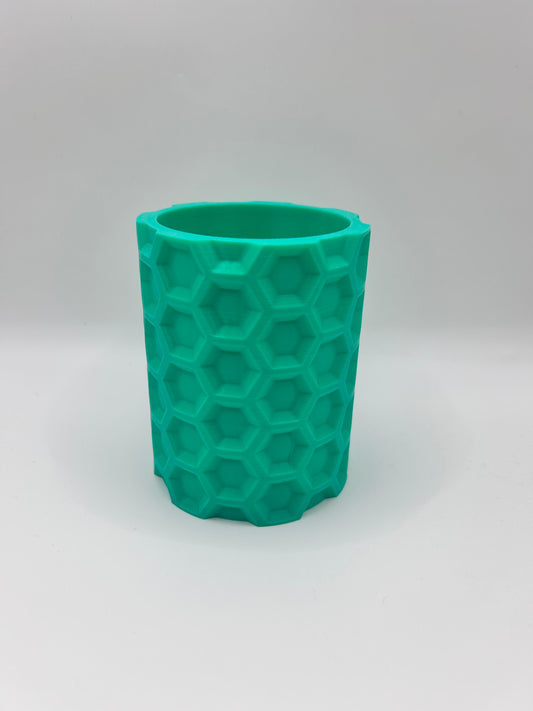 Hex Pen Pot - Modern Geometric Desk Organizer | Precision Print Co