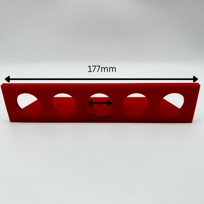 5-Brush Wall Mount Storage - Professional Car Detailing Organizer | Precision Print Co