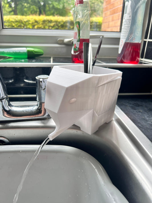 Elephant Cutlery Dryer - Fun Kitchen Organizer with Drainage System | Precision Print Co