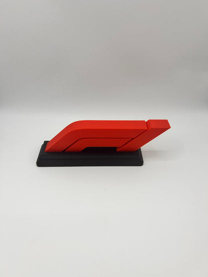 F1 Formula One Logo Display Stand - Premium 3D Printed Motorsport Desk Ornament | Precision Print Co