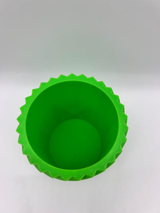 Modern Pen Pot with Angled Fin Design - Geometric Desk Organizer | Precision Print Co