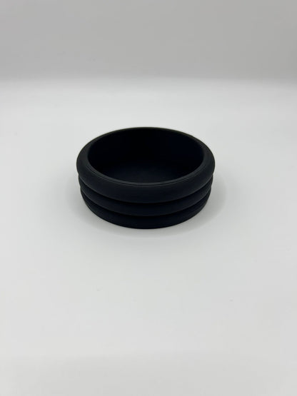 Small Horizontal Ribbed Pot - Compact Modern Organizer | Precision Print Co