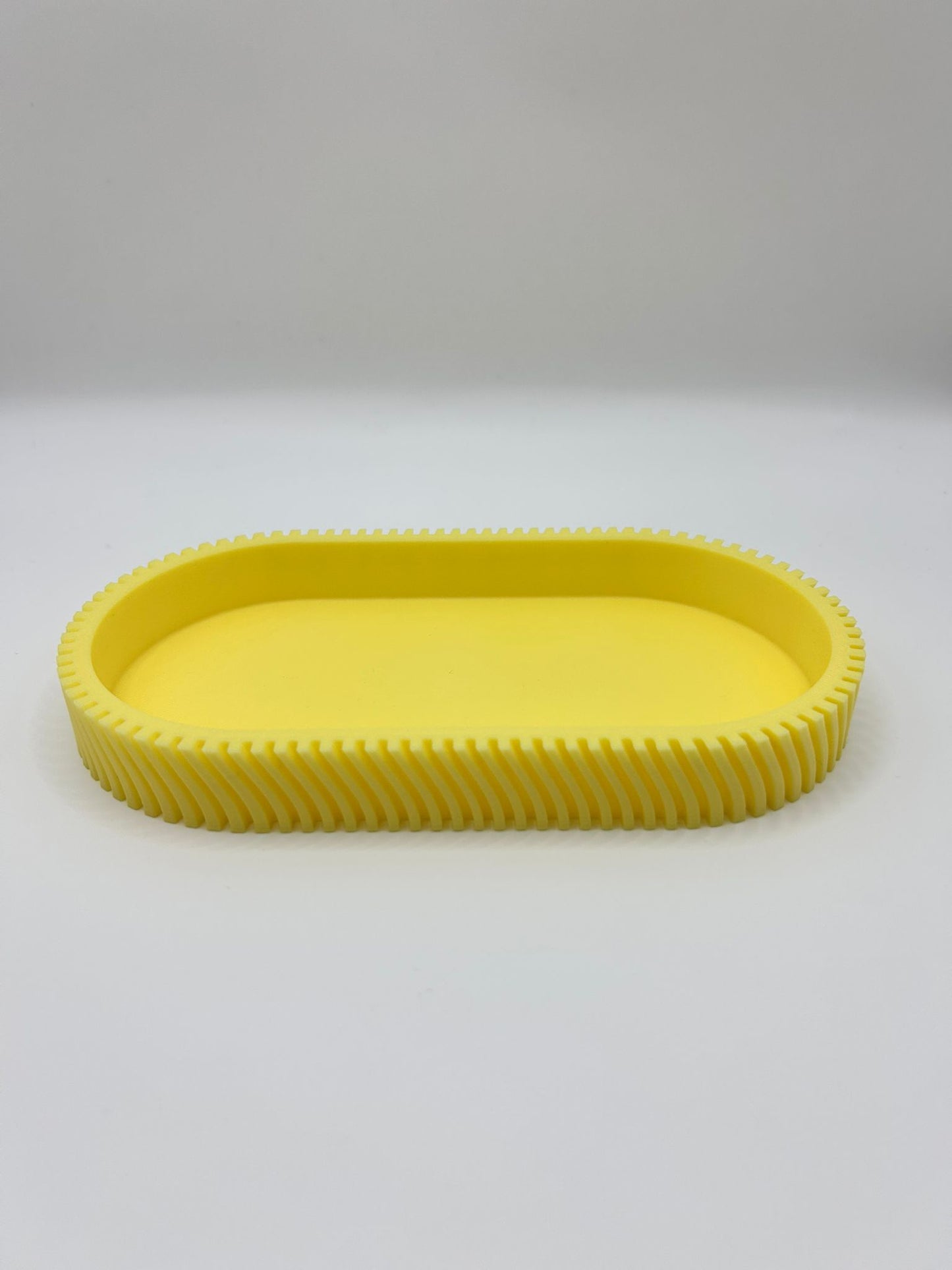 Angled Fin Catchall Tray - Modern Geometric Home & Office Organizer | Precision Print Co