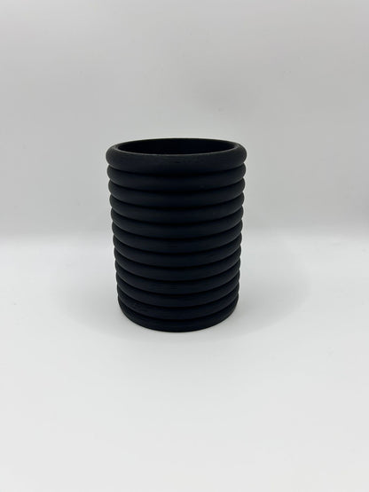 Horizontal Ribbed Pencil Pot - Modern Desk Organizer | Precision Print Co