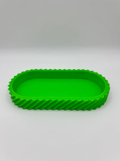 Angled Fin Key Tray - Modern Geometric Home Organizer | Precision Print Co
