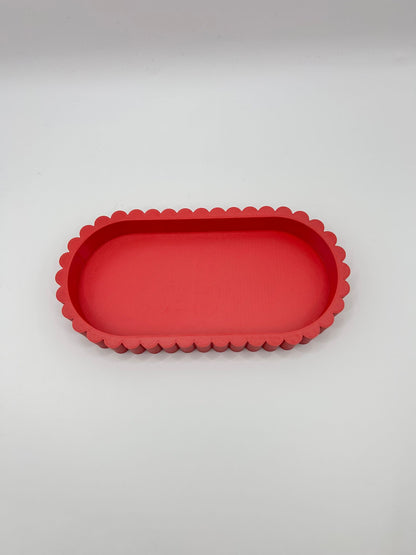 Vertical Ribbed Key Tray - Modern 3D Printed Home Organizer | Precision Print Co
