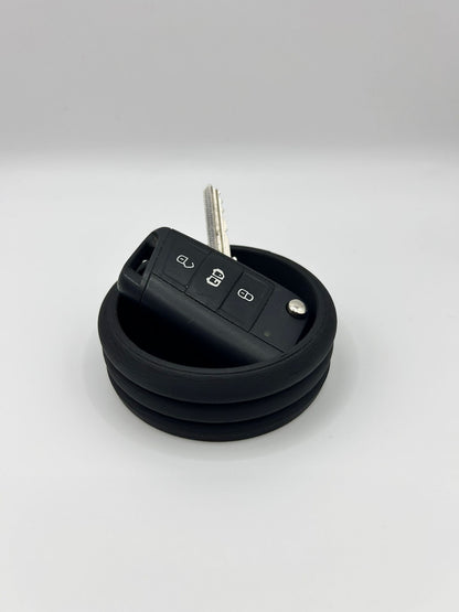 Small Horizontal Ribbed Pot - Compact Modern Organizer | Precision Print Co